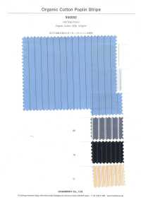 5SG032 Organic Cotton Poplin Stripes[Textile / Fabric] Chambray Sub Photo