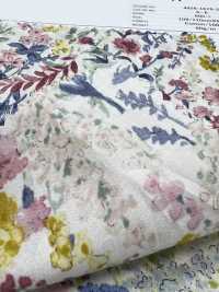 4026-1670-2 60 Lawn Watercolor Flowers[Textile / Fabric] HOKKOH Sub Photo