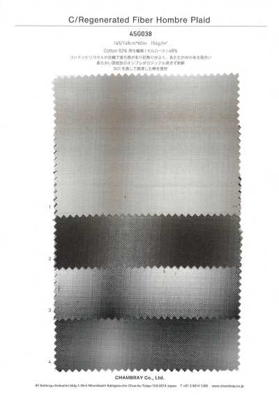 4SG038 C/Regenerated Fiber Ombre Plaid