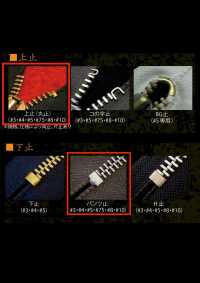 75-AG-CO-C WALDES Vintage Zipper , Antique Gold, Size 7.5, Cotton Tape, Closed End Asahi Fastener Sub Photo