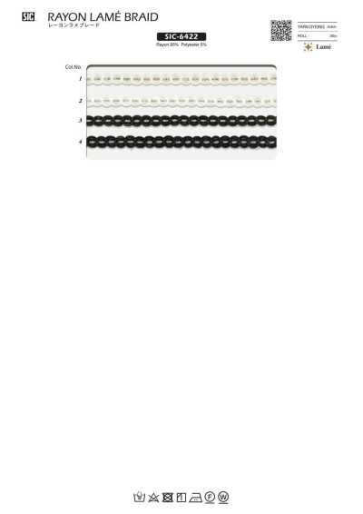 SIC-6422 Rayon Metallic Braid