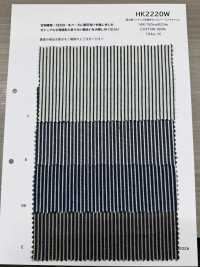 HK2220W Okayama-made Indigo Yarn Dyed Hickory, One Wash[Textile / Fabric] KOYAMA Sub Photo