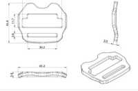 HH060-A Altica Tilthead Hipbelt Buckle[Buckles And Ring] Sub Photo