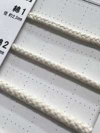 C2 Natural Material Cord PART 1 Cotton 2 Round Cord With Core 3.0mm[Ribbon Tape Cord] Cordon Sub Photo