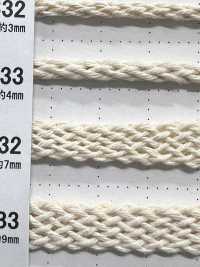 RC3232 Natural Material Cord PART1 Lacy Cotton RC3232 Bag Cord 7.0mm[Ribbon Tape Cord] Cordon Sub Photo