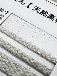 LR1 Natural Material Cord PART2 Linen Rayon 1 Round Cord 3.5mm[Ribbon Tape Cord] Cordon Sub Photo