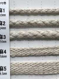 CL3 Natural Material Cord PART2 Linen 3 Round Cord 5.0mm[Ribbon Tape Cord] Cordon Sub Photo