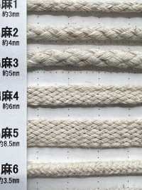 CL4 Natural Material Cord PART2 Linen 3 Bag Cord 6.0mm[Ribbon Tape Cord] Cordon Sub Photo