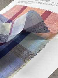 35530 60 Single Thread Cotton /lawn Linen Check[Textile / Fabric] SUNWELL Sub Photo