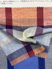 35530 60 Single Thread Cotton /lawn Linen Check[Textile / Fabric] SUNWELL Sub Photo