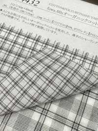14432 Fuwa.60 Thread Organic Cotton Shirring Check[Textile / Fabric] SUNWELL Sub Photo