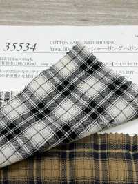 35534 Fuwa.60 Single Thread Cotton Shirring Herringbone Mini Tartan Check[Textile / Fabric] SUNWELL Sub Photo