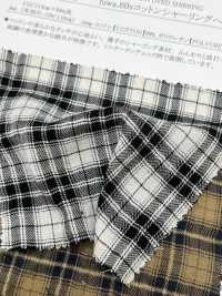 35534 Fuwa.60 Single Thread Cotton Shirring Herringbone Mini Tartan Check[Textile / Fabric] SUNWELL Sub Photo