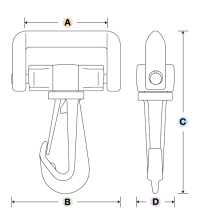 LN-R YKK LN-R Snap Clamp 20mm-50mm[Buckles And Ring] YKK Sub Photo