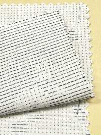 A-1528 Sashiko-style Flower Jacquard[Textile / Fabric] ARINOBE Sub Photo