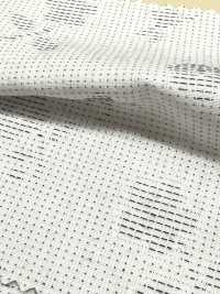 A-1528 Sashiko-style Flower Jacquard[Textile / Fabric] ARINOBE Sub Photo