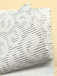 A-1664 Sashiko-style Paisley Jacquard[Textile / Fabric] ARINOBE Sub Photo