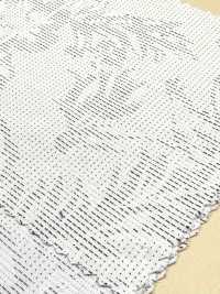 A-1581 Sashiko-style Botanical Flower Jacquard[Textile / Fabric] ARINOBE Sub Photo