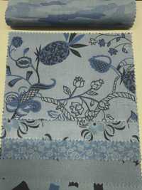 A-1532 Pattern Mix Indigo Dyed Print[Textile / Fabric] ARINOBE Sub Photo