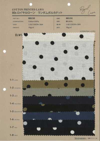 80s Royal Lawn Random Polka Dot