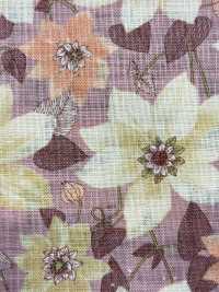 850558 Linen-like Slav Salon De Fleur Clematis[Textile / Fabric] VANCET Sub Photo
