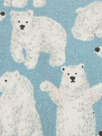 850601 Oxford Denim X Animal = Polar Bear[Textile / Fabric] VANCET Sub Photo