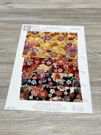KKP2338-D-HNCRS Futako Chirimen Flower Chirashi[Textile / Fabric] Uni Textile(Komon Studio) Sub Photo