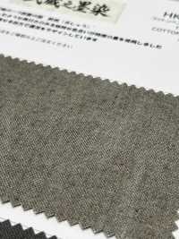 HK7071BW Musashino Sumizome Cotton Hemp Oxford, Black Dyed, OW[Textile / Fabric] KOYAMA Sub Photo