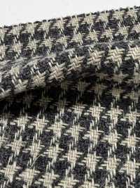 OF7258 Fluffy, Thick Count, Classic Linen Wool Houndstooth[Textile / Fabric] Oharayaseni Sub Photo