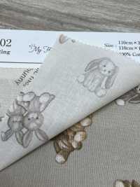 AP62202 My Fluffy Friends Animal Loomstate (Round)[Textile / Fabric] COSMO TEXTILE Sub Photo