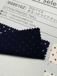 B88610Z 20 Thread Twill, Polka Dot, Stripe, And Check Pattern, Half-fold[Textile / Fabric] VANCET Sub Photo