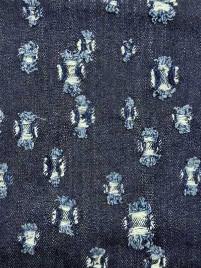 WALA-30ID Warakat Random Square Pattern Denim