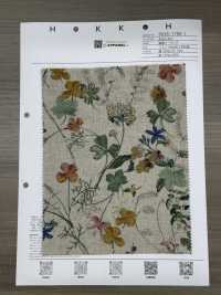 8026-1790-1 Linen Loomstate Natural Garden[Textile / Fabric] HOKKOH Sub Photo