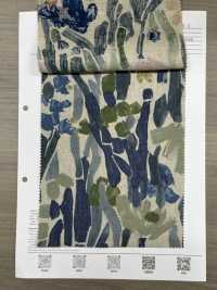 8026-1790-2 Linen Loomstate Art Botanical Print[Textile / Fabric] HOKKOH Sub Photo