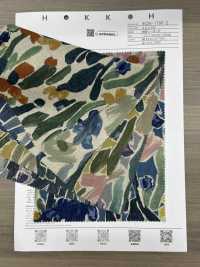 8026-1790-2 Linen Loomstate Art Botanical Print[Textile / Fabric] HOKKOH Sub Photo