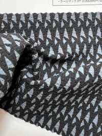 KKP8585-55-SB-218 Seersucker Stretch Wide Width Multicolor Print[Textile / Fabric] Uni Textile (Komon Kobo) Additional Images
