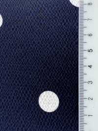 KKP9144-95 Stretch Hammer Satin Big Dot[Textile / Fabric] Uni Textile (Komon Kobo) Additional Images