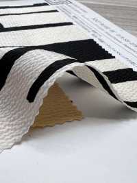 KKP9144-W-SB-278 Stretch Hammer Satin Wide Width Brushed Stripe[Textile / Fabric] Uni Textile (Komon Kobo) Additional Images