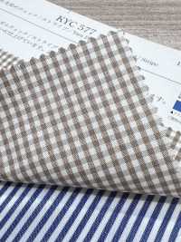 KYC577-C-1 50 Yarn Dyed Check[Textile / Fabric] Uni Textile (Komon Kobo) Additional Images