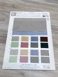 KYC577-C-1 50 Yarn Dyed Check[Textile / Fabric] Uni Textile (Komon Kobo) Additional Images