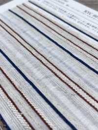 KYC667-55-1 Cotton, Rayon , Linen Dobby, Multi-stripe Pattern[Textile / Fabric] Uni Textile(Komon Studio) Sub Photo