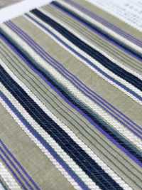 KYC673-W-1 Cotton, Rayon, Linen Dobby, Multi-stripe Wide Wide Width[Textile / Fabric] Uni Textile(Komon Studio) Sub Photo