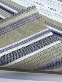 KYC673-W-1 Cotton, Rayon, Linen Dobby, Multi-stripe Wide Wide Width[Textile / Fabric] Uni Textile(Komon Studio) Sub Photo