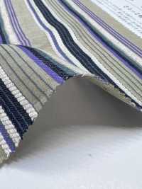 KYC673-W-1 Cotton, Rayon, Linen Dobby, Multi-stripe Wide Wide Width[Textile / Fabric] Uni Textile(Komon Studio) Sub Photo