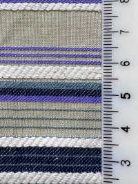 KYC673-W-1 Cotton, Rayon, Linen Dobby, Multi-stripe Wide Wide Width[Textile / Fabric] Uni Textile(Komon Studio) Sub Photo