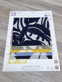 KYC814-2 T/C Yarn Dyed Cut Jacquard[Textile / Fabric] Uni Textile (Komon Kobo) Additional Images