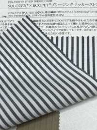 52398 SOLOTEX® ✕ ECOPET® Breathing Seersucker Stripe[Textile / Fabric] SUNWELL Sub Photo
