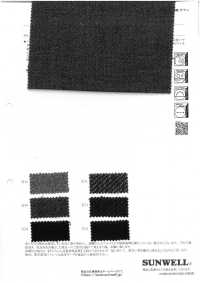 43505 LANATEC®️ Lab Tweed Twill Chambray[Textile / Fabric] SUNWELL Sub Photo