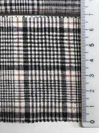 59992 C/L Netty Slub Ecru Check & Stripe[Textile / Fabric] VANCET Sub Photo