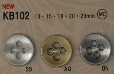 KB102 Vintage-style Metal Button